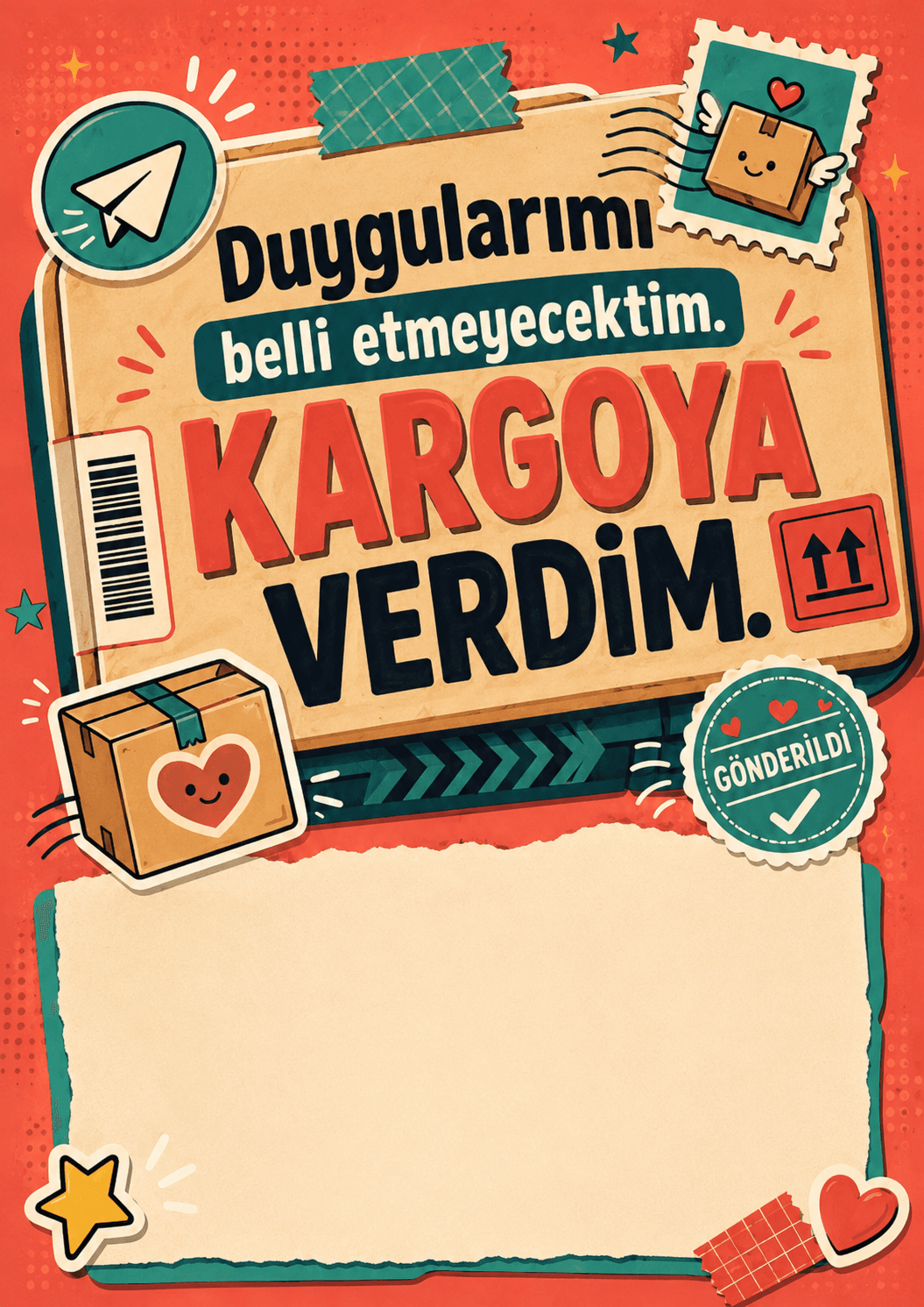 Duygularımı Kargoya Verdim